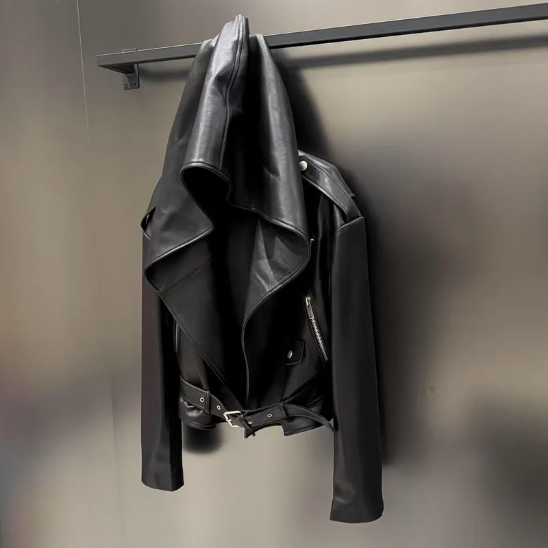 high quality coat spring women 2025 new arrival genuine leather jacket with hooded short length