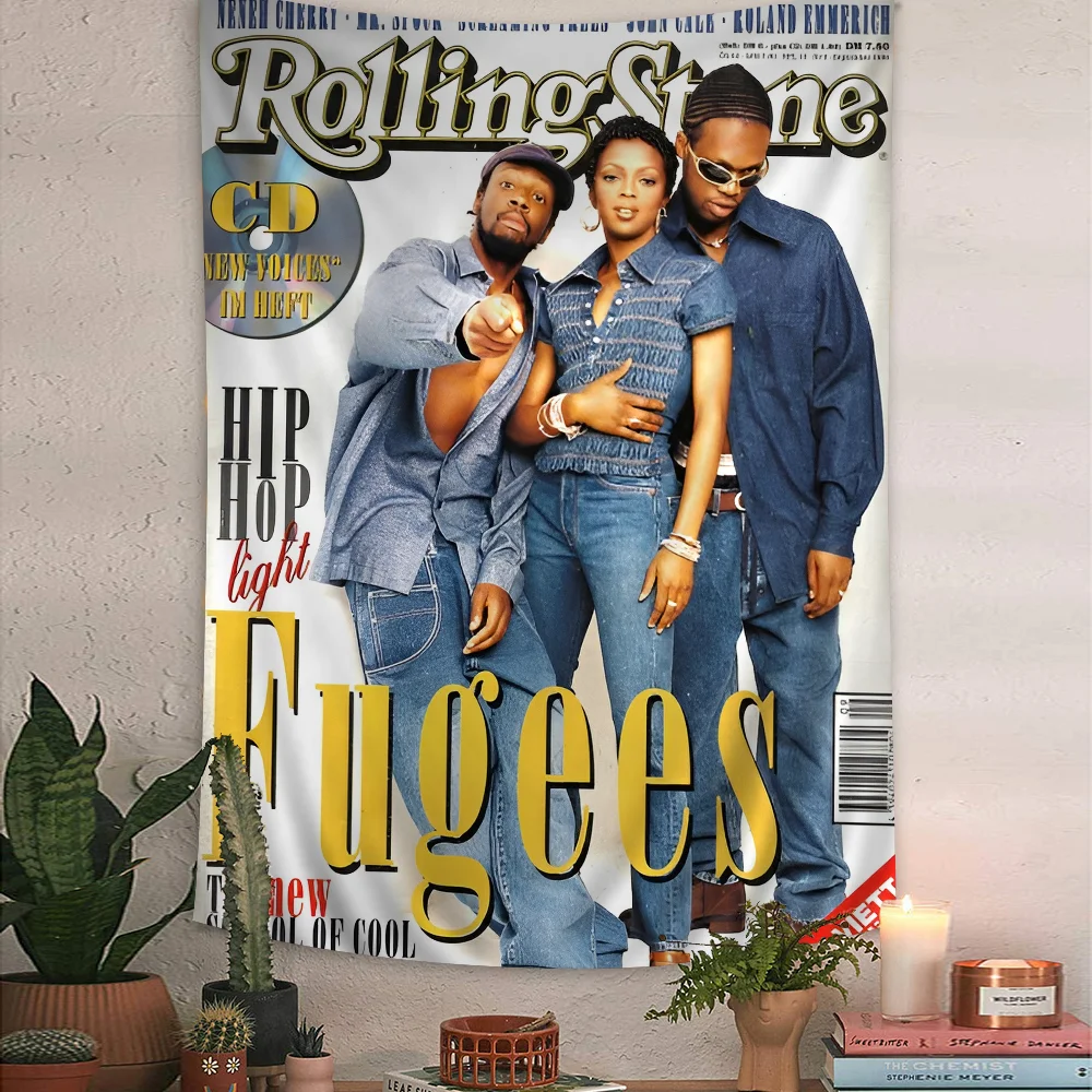 

The F-Fugees Band DIY Wall Tapestry For Living Room Home Dorm Decor Wall Art Decor