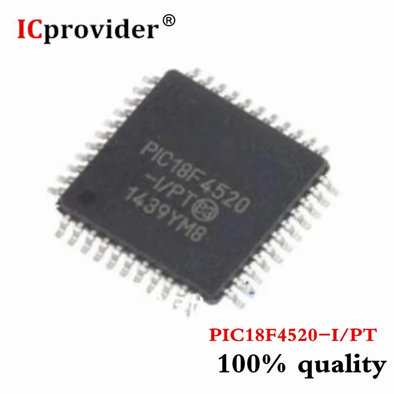 5pcs PIC18F4520-I/PT QFP44 PIC18F4520 18F4520 TQFP44 IC MCU 8BIT 32KB FLASH TQFP-44 Chipset