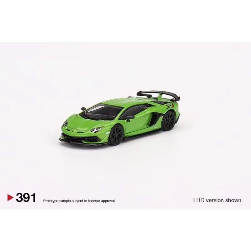 MINIGT 1/64 Lamborghini SVJ CarsโลหะผสมDiecastโลหะรุ่นเด็กXmasของขวัญของเล่นสําหรับชาย