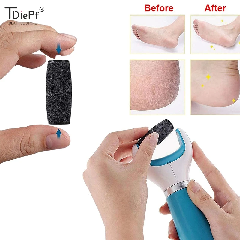 1/4 stücke Fuß schleifer Schleif kopf Ersatz Sandkopf entfernen abgestorbene Haut elektrische Fuß schleifer Pediküre Maschine Fußpflege werkzeuge