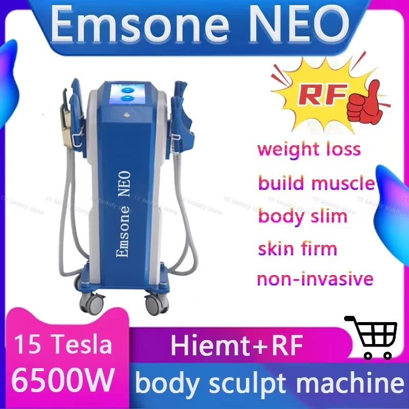 

ems body sculpt machine 6500W Muscle Stimulation 15 Tesla Fat Burning Emsone NEO Hiemt RF Slimming Machine Electromagnetic Hiemt