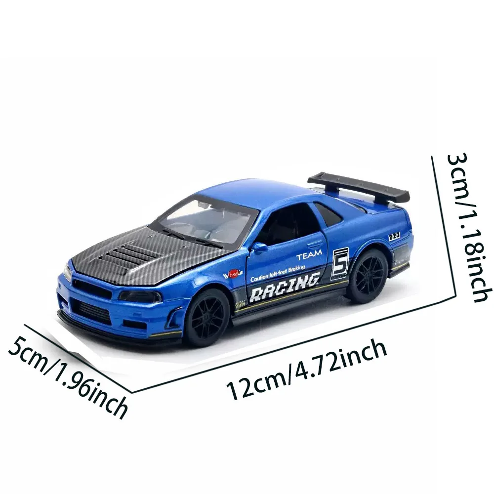 1 Stück Verbessertes Graffiti-Kunst-Simulationsmodell aus Legierung, Track-Version, Konvertierbarer Sportwagen mit Tür, Kinderspielzeug, Ornament, Geschenk – Detail 1