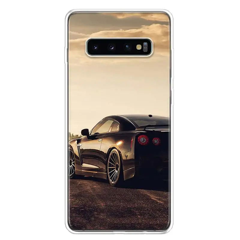 GTR sport Car Phone Case For Samsung Galaxy S24 S22 Ultra S21 Plus Capa S20 S23 FE S10 S9 S8 Plus Cover Shell Clear TPU Protecti