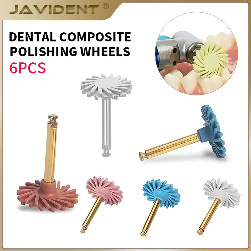 Dental Rubber Polisher Composite Resin Polishing Discs Diamond System Burs RA Dentistry Polish Wheel Spiral Flex Tools