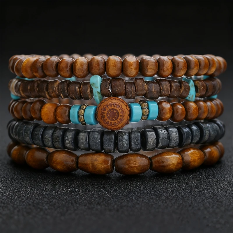 5Pcs Hip Hop Bracel…