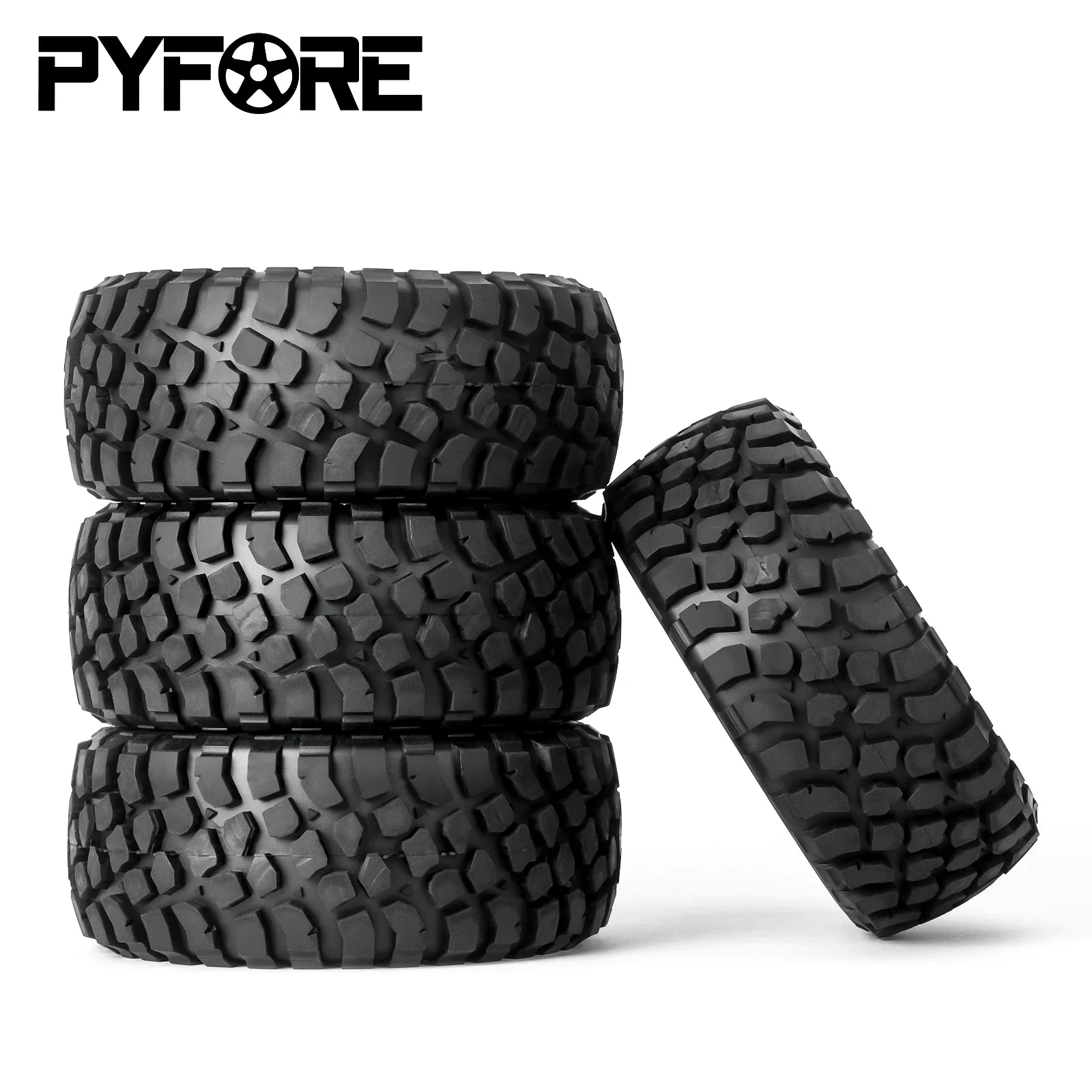 PYFORE 4 قطعة 140X56 مللي متر إطارات الطرق الوعرة مع محول 17 مللي متر ل UDR 1/7 RC نموذج سيارة الصحراء ملحقات شاحنة RC سيارات