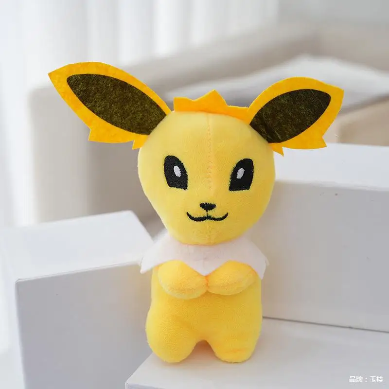 anime   Pokémon   Eevee   Breloczek pluszowy o długości 12 cm   Miękka pluszowa lalka   dziewczyna   Uroczy   Akcesoria do pakietu   Wypełnienie z bawełny PP   dekorować   Lalki-zabawki   Prezent