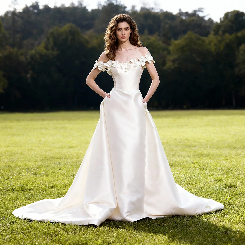 

Elegant Cocktail Dresses for Special Occasions Off Shoulder A Line Party Dress for Photo Shoot Satin Photography Dresses Gala