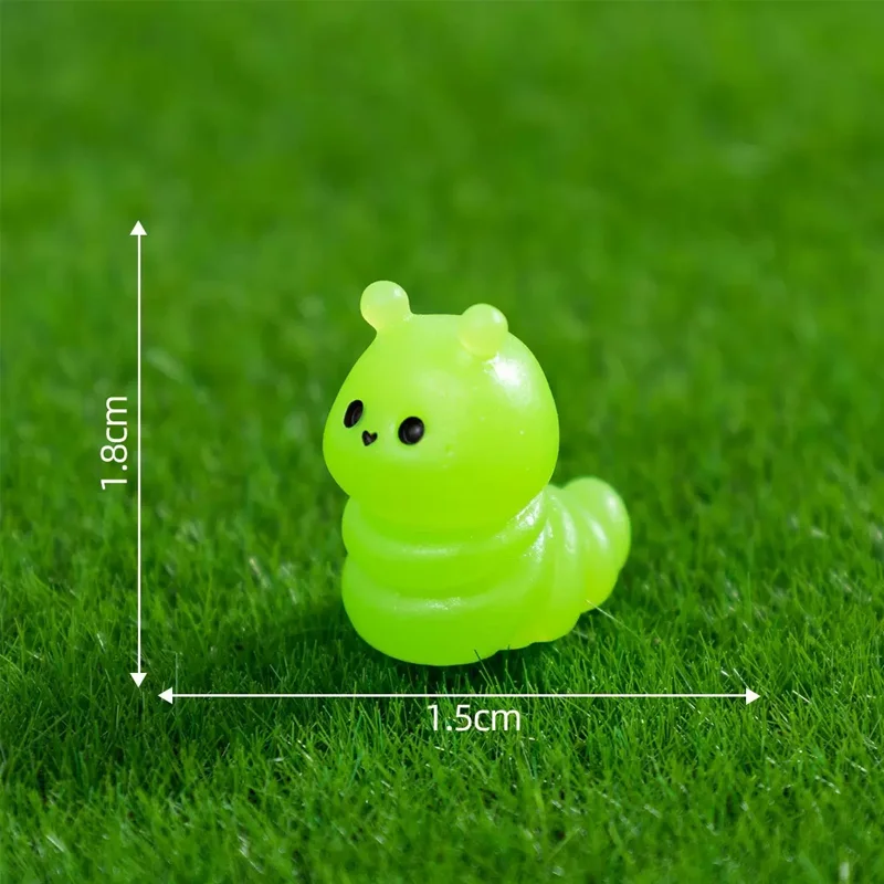 10/20Pcs Mini Resin Animals Caterpillars, Miniature Resin Animals Bulk Figures, Home Fairy Garden Micro Landscape Accessories