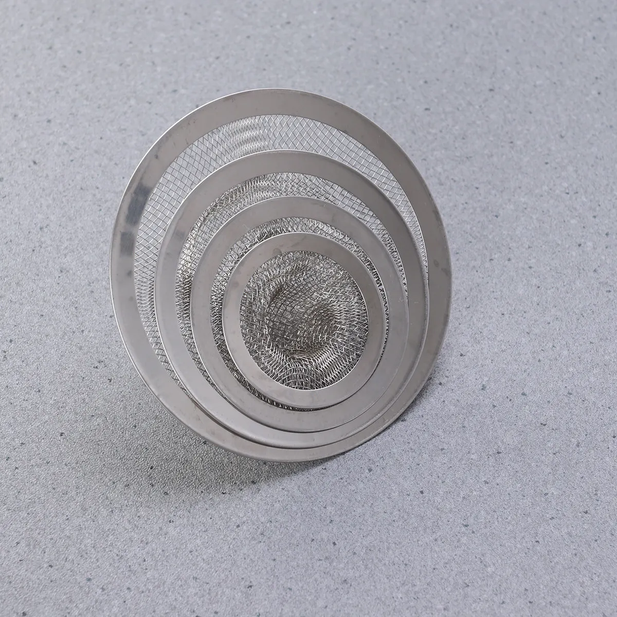 4Pcs Kitchen Sink Floor Drain Strainers Stainless Steel Anti-Clog Filter Nets Rust Resistant Bathroom Sink Strainers