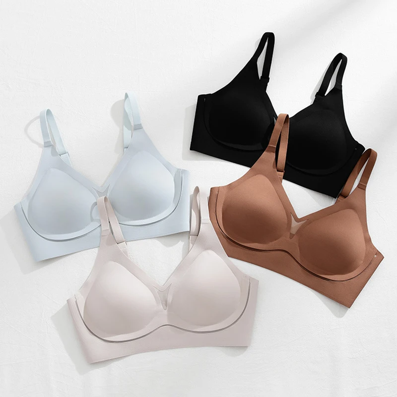 Anti Gravity Micro Shaping Pull Women Underwear Non Marking No Steel Ring Adjustable Gathered Woman Bra Lace Breathable