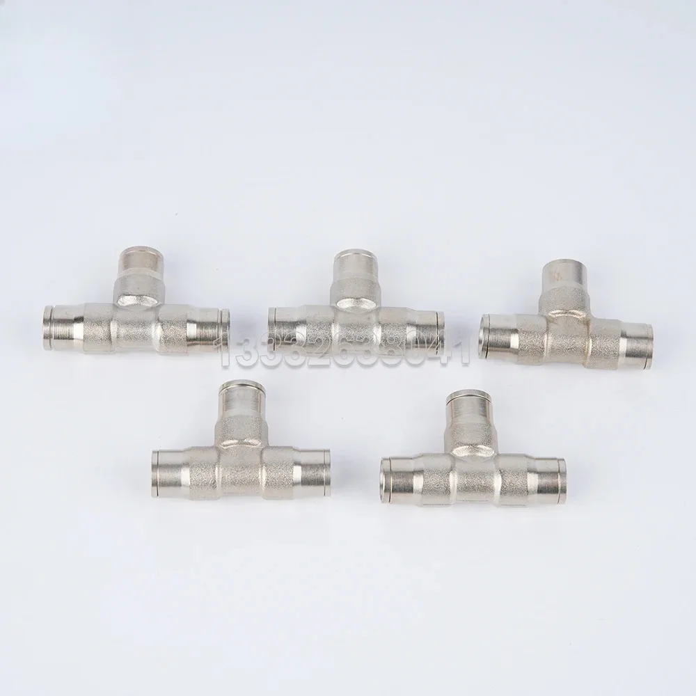 ​Discount Tee Connector High-Pressure Push-In Coupling for Misting/Humidification Systems, Dust-Proof Cooling Pipe Fitting