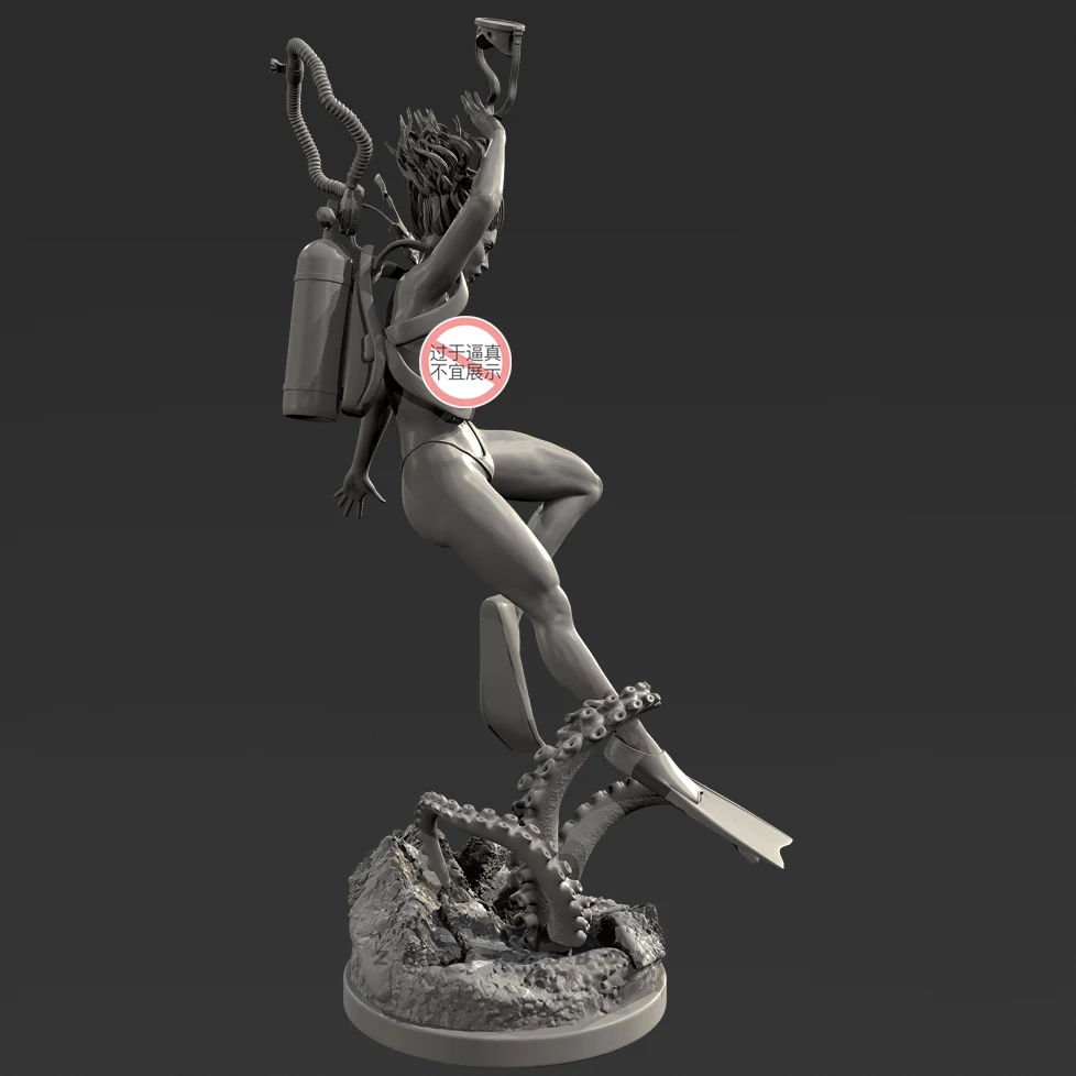 Kits de modelos de soldado de resina de 50mm y 75mm de altura del hombre incoloro y autoensamblado (impresión 3D) TD-7623/3D