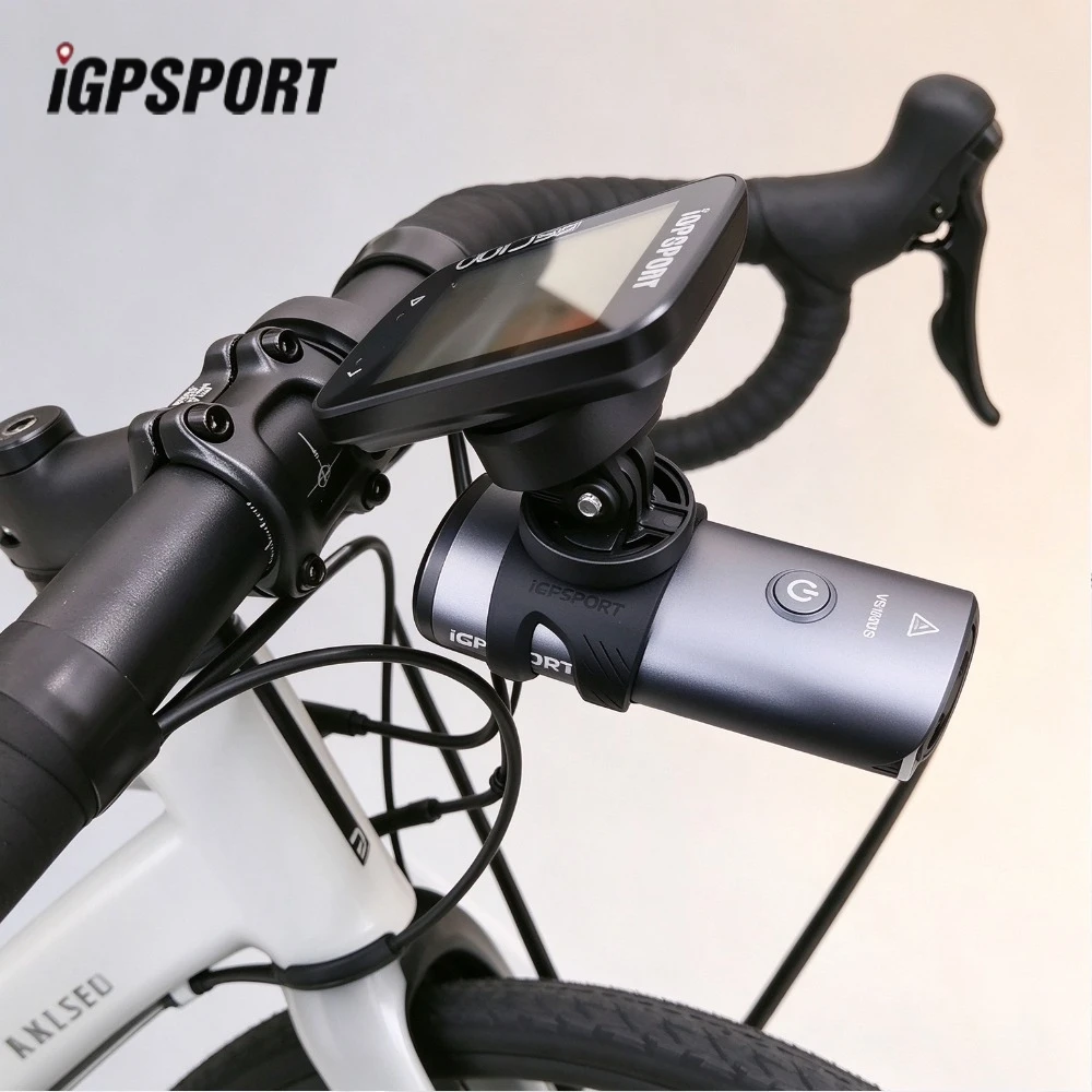 Bicycle Light Combo IGPSPORT VS1800S 1800Lumens Front Lamp With SR MINI Rear Radar Light 160m Detection APP Control