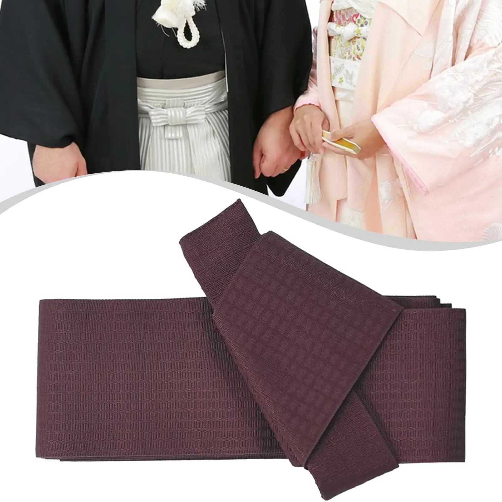Cintura Kimono Obi da uomo Facile da indossare Cintura Yukata tradizionale Cavo per legare Yukata