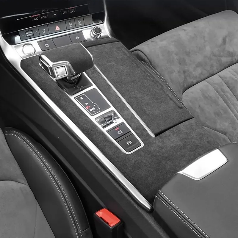 For Audi A6 A7 C8 2019 2020 2021 2022 Car Trim Upgarde Luxury Suede LHD,  RHD Interiors Gear Stick Cover Central Control Panel - AliExpress 34