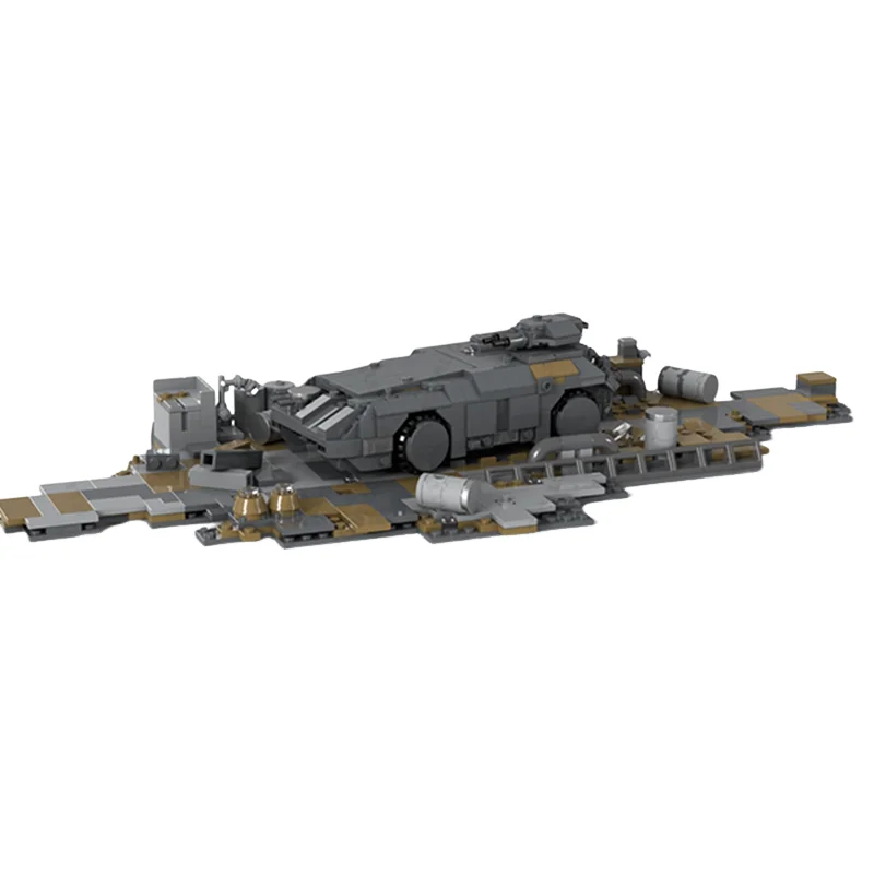 1160-teiliges MOC Aliens Micro Diorama Serie Gepanzertes Modell Bausteine Spielzeug Architektur-Idee Weihnachtsgeschenke Bildungs-Bausteine