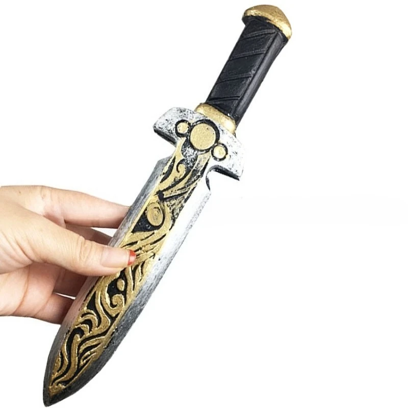 38cm/14.96in PU Short Swords Samurai Katana Knife Model Props Peripherals Accessories Practice Toy Collectible Outdoor Ornaments