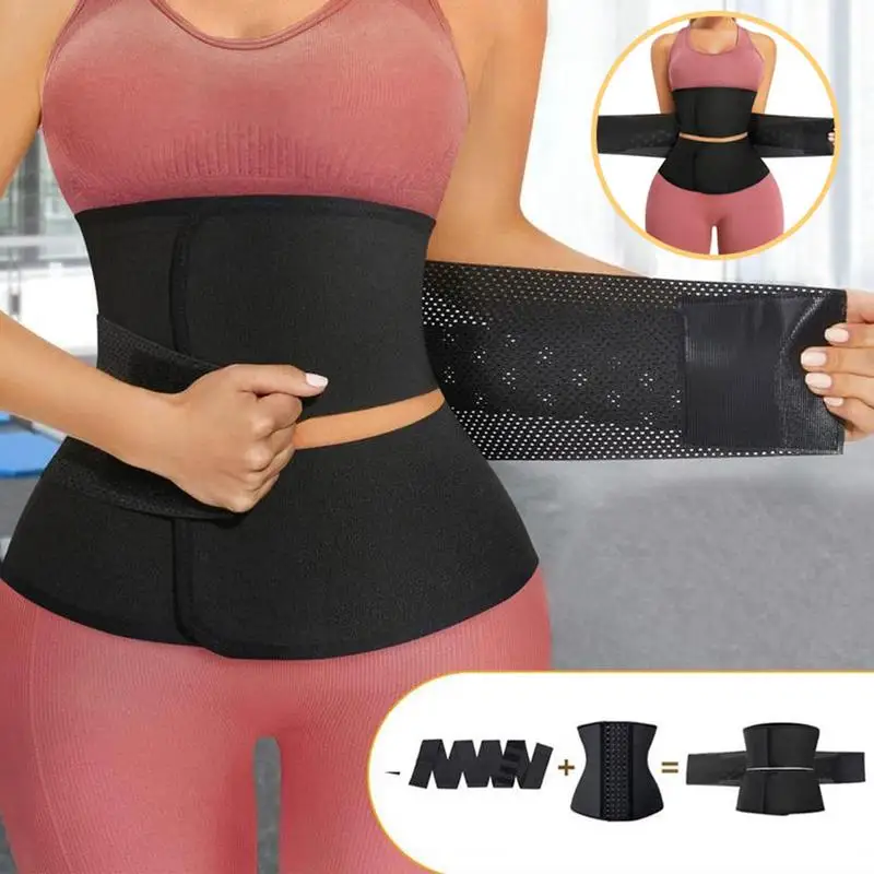 Waist Trainer For Women Slimming Tummy Wrap Waist Cincher Waist Trimmer Ab Belt Tummy Control Waist Wrap Back Support Belts For