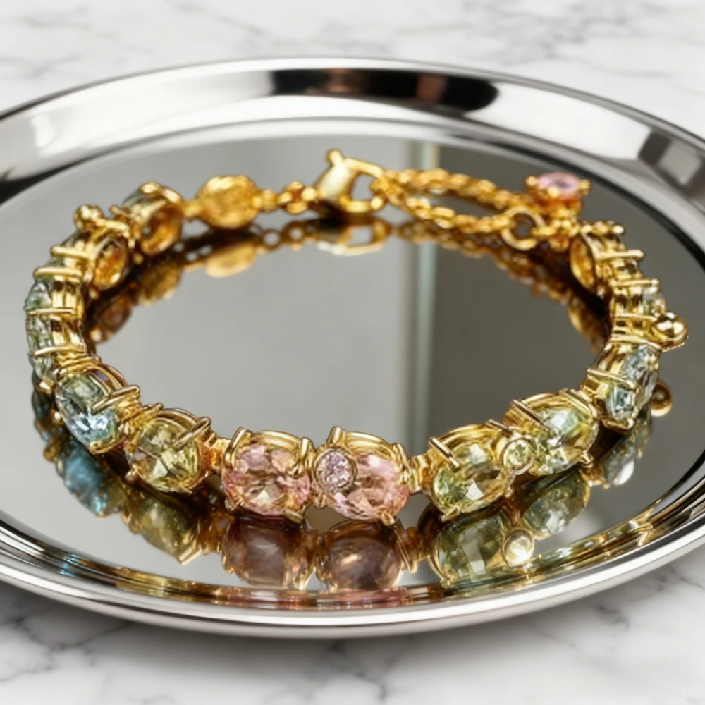 Gioielli premium Bracciale di fascia alta in oro da sogno di lusso alla moda - Gioielli versatili per feste, luoghi di lavoro, regali di compleanno