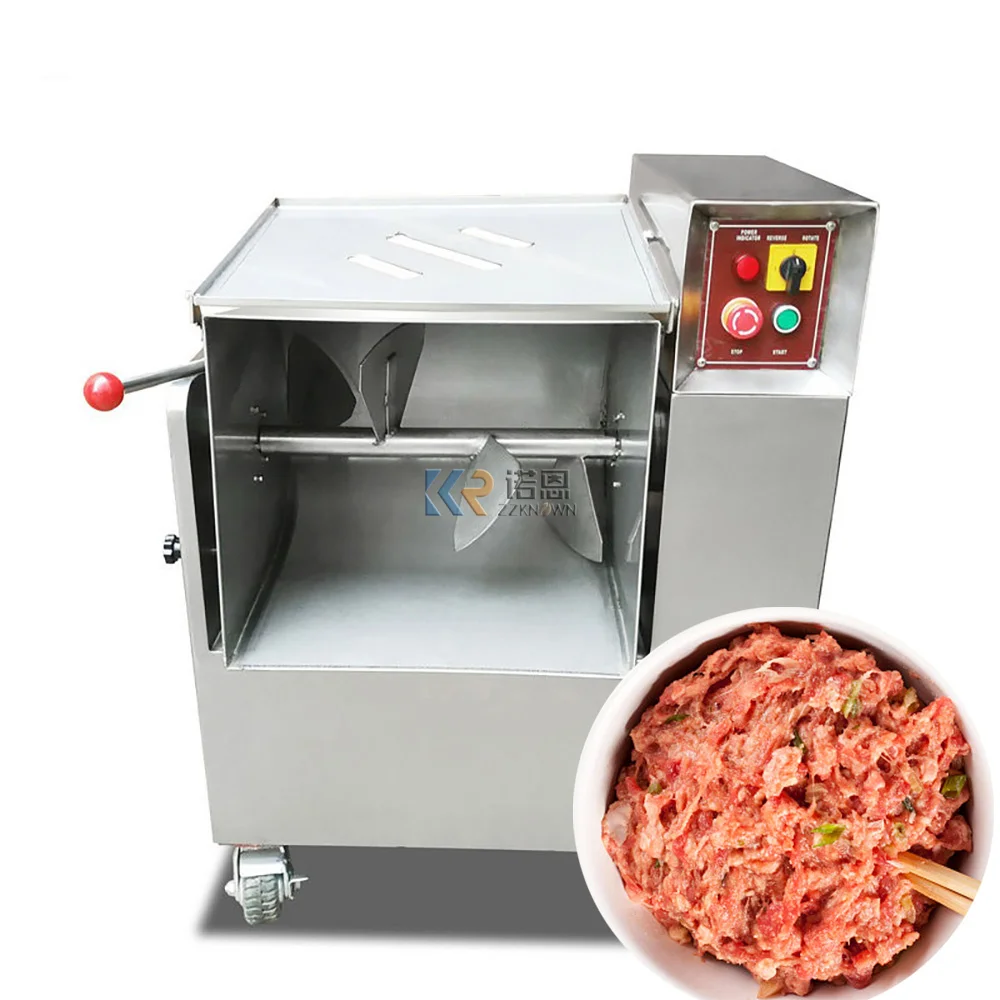 70L ความจุเครื่องผสมเนื้อไฟฟ้าผัก Chopper เครื่องปั่น Momo Empanada Dumpling ไส้กรอกบรรจุเครื่อง
