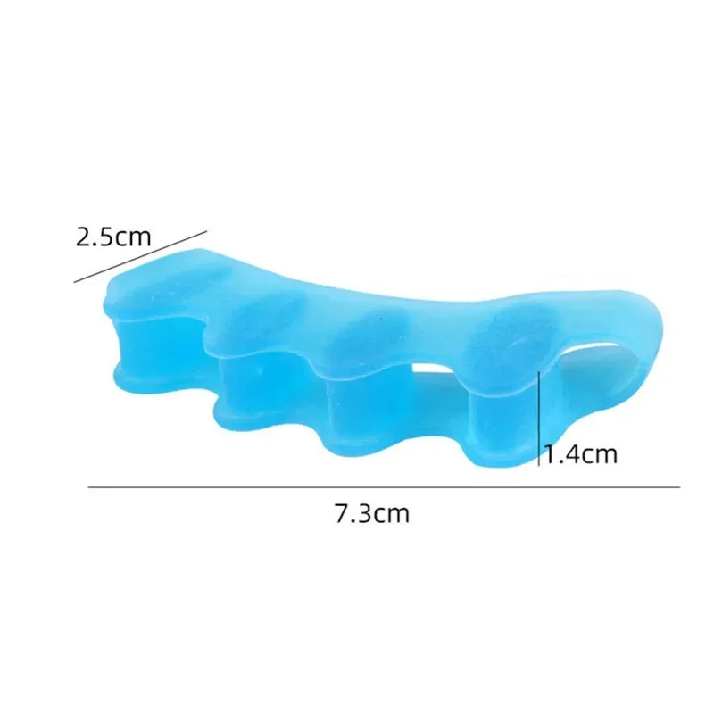 RHBJ 2pcs Toe Separator Corrector Soft Reusable Hallux Valgus Straightener Elastic Bunion Corrector Foot Care Tool for Adult