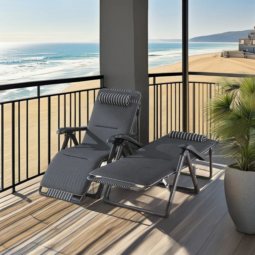 

Customized Luxury Folding Chair Easy-carrying Outdoor Furniture Chair Multi-functional Portable Leisure Beach Chair