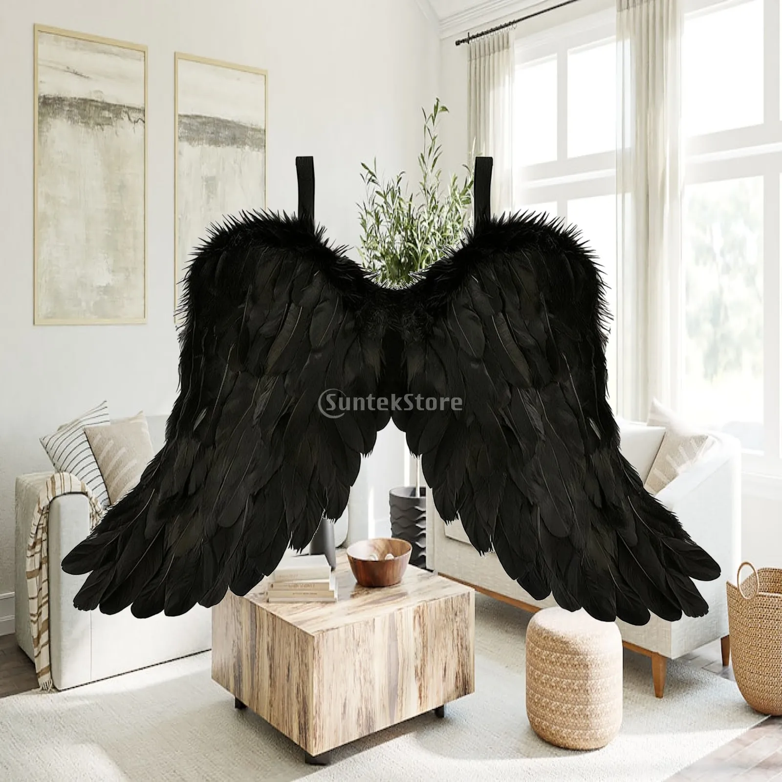 Angel Costume Wings Feathered Angel Wings Soft Cosplay for Cosplayers, Stage Performances, Photography
