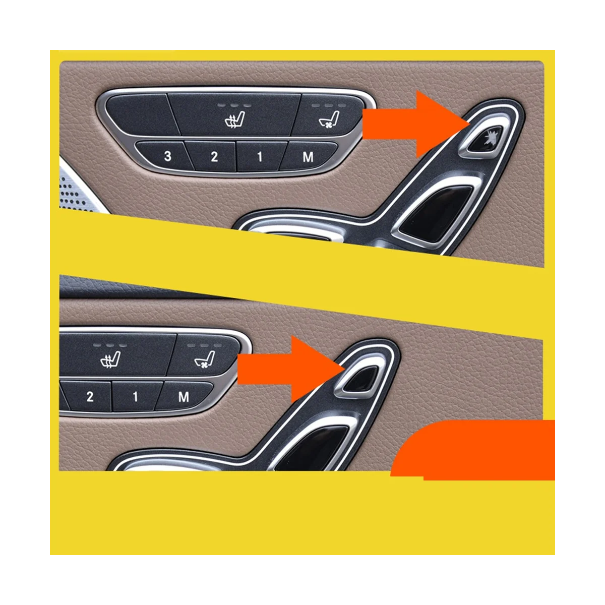

Прочно для Mercedes Benz S Class W222 2014-2020, кнопка регулировки подголовника левого и правого сиденья, автомобильные аксессуары