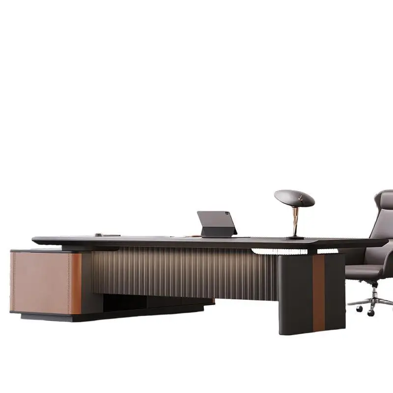 

Office desk and chair combination, modern simple president's desk computer desk