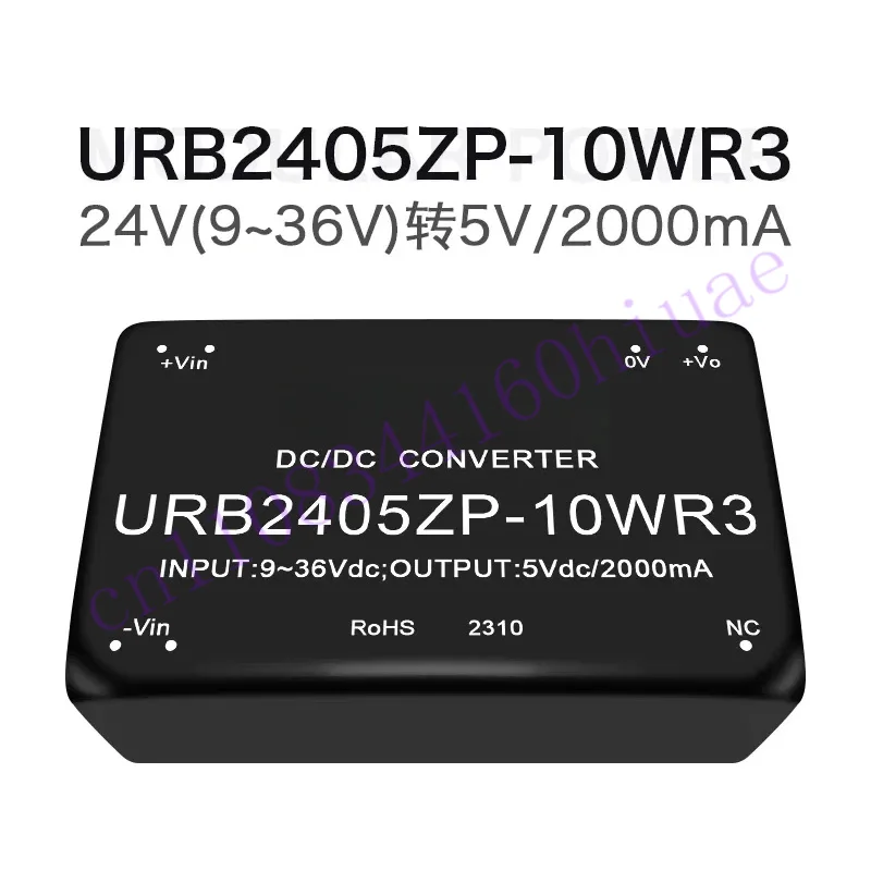 URB2403/05/12/15/24ZP-10WR3 Wide Voltage 24V to 3/5/12/15/24 Isolated Regulator DCDC Power Supply Module