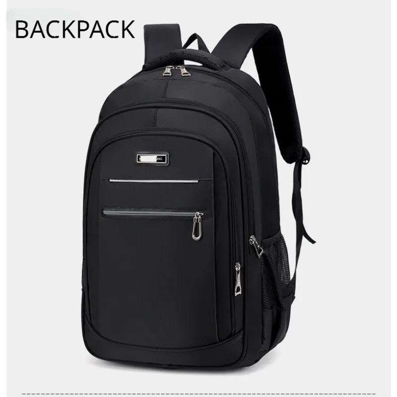 

Backpack Men's Wear-resistant Large Capacity Backpack with Splashproof Water Buffalo Cloth Business Men's Computer Bag