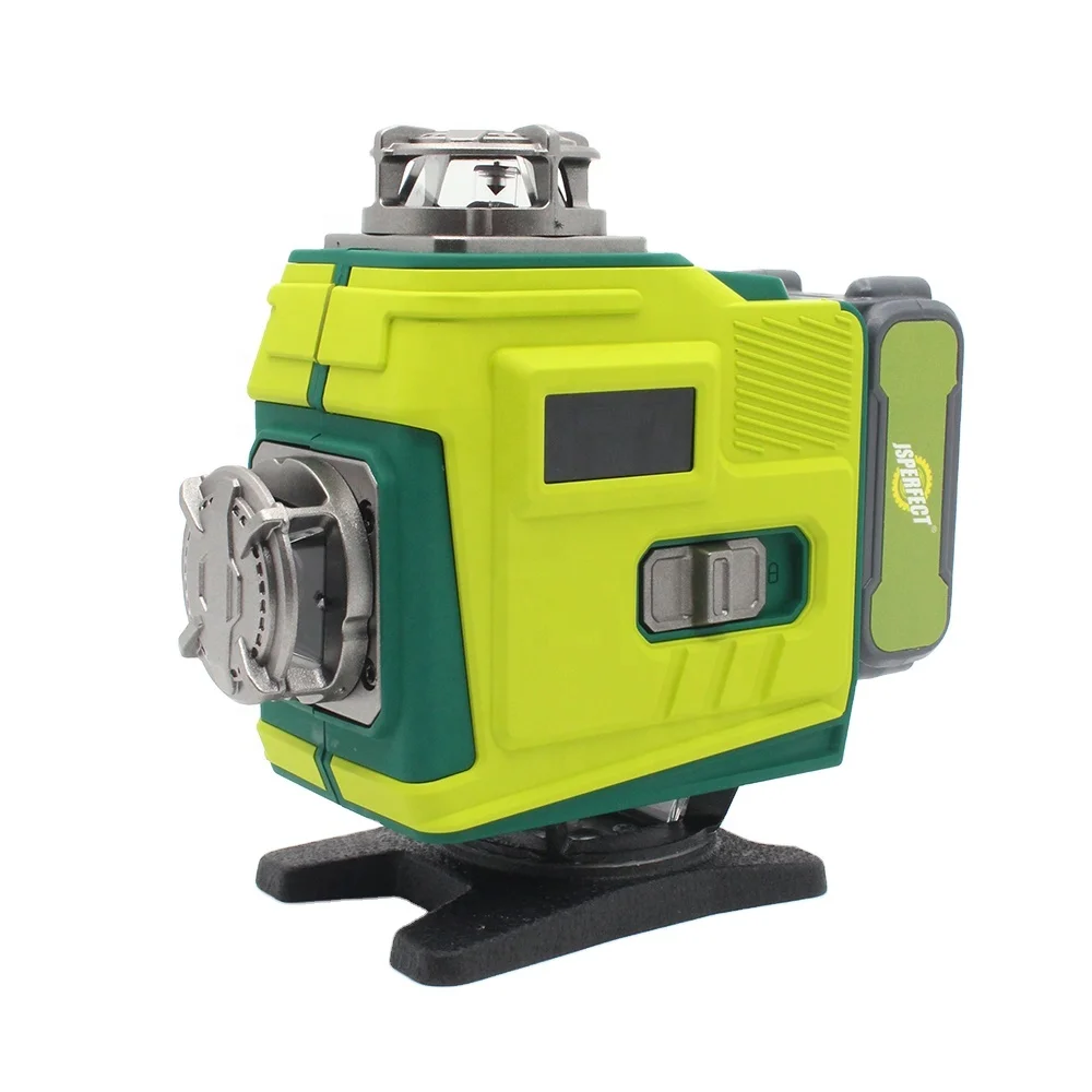 

【Hot】JSPERFECT Factory's Best Design 16 Lines 4-D Green La-ser Level with Type-C Charger and Large Capacity Battery