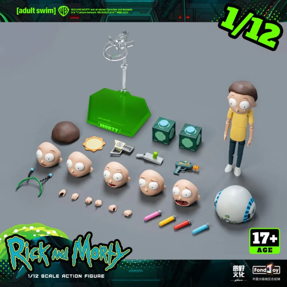 

Коллекционная фигурка Fondjoy Morty 1/12, аниме-кукла, подвижная модель, украшение, игрушка, декор для рабочего стола, подарок на день рождения