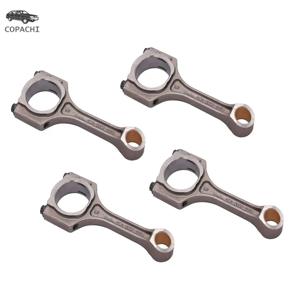 

4pcs G4FD G4FC Engine Car Connecting Rod Set 23510-2B010 23510-2B000 235102B010 for 2010-18 Kia Soul Rio Hyundai Accent 1.6L