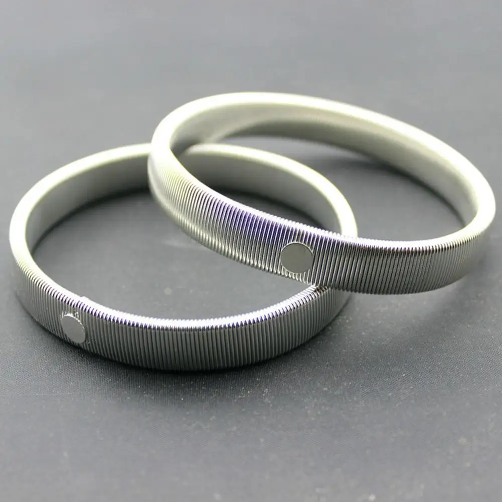 Anti-Slip Elastic Shirt Sleeve Holders Metal Armbands Band Stretch Garters for Women Men Arm Rings Shirt Sleeve Holder Cuffs