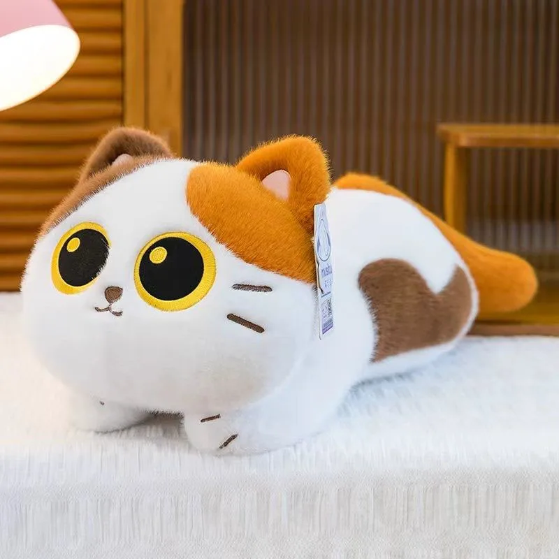 Cute Cat Plush Toy Soft Fluffy Filled Kitten Pillow in 4 Colors Suitable for Kids  Adults Home Decoration Pillows Birthday Gifts - view 3