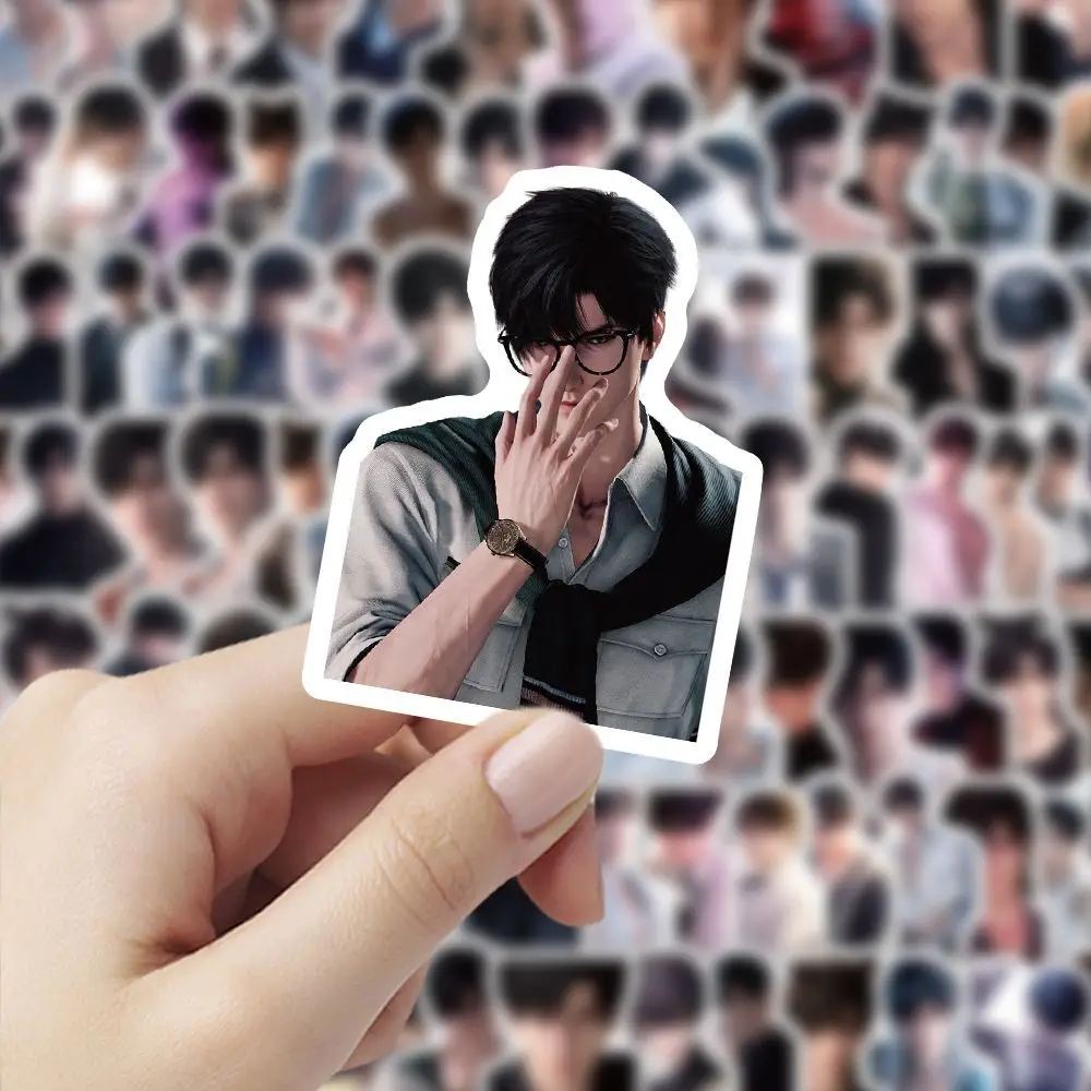 Li Sheng series high-definition character stickers, anime romance and deep space related small waterproof wall decorations view 4