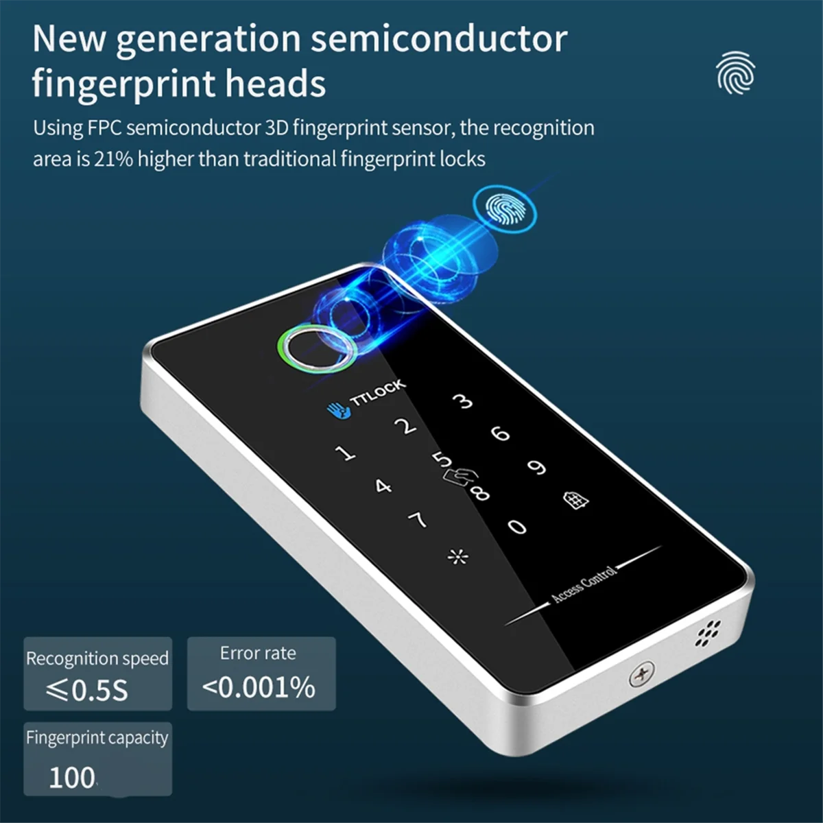 TTlock App بصمة مقاوم للماء التحكم في الوصول الهاتف APP قفل مغناطيسي قفل كهربائي بطاقة كلمة المرور التحكم في الوصول