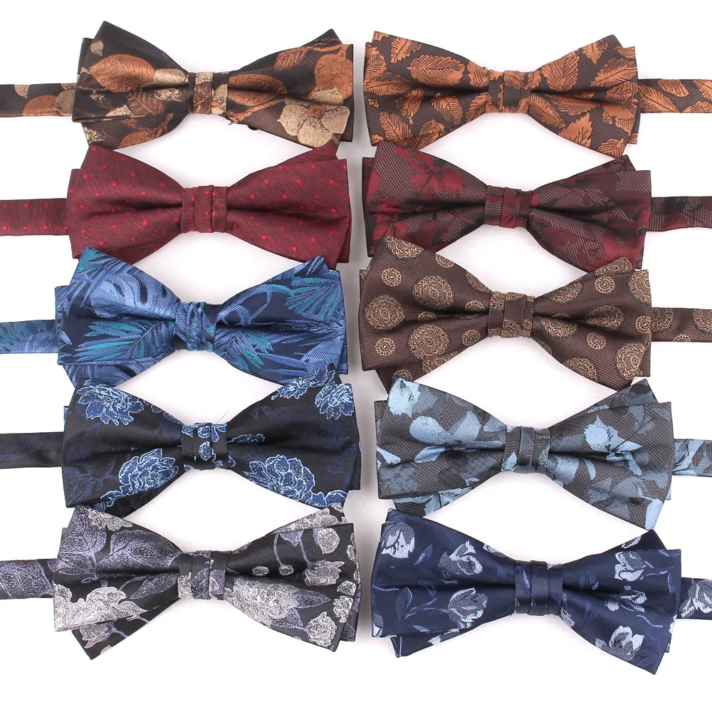 Pre-tied Bow Tie For Men Women Floral Type Bow ties Gift For Men Classic Wedding Bowties Gift