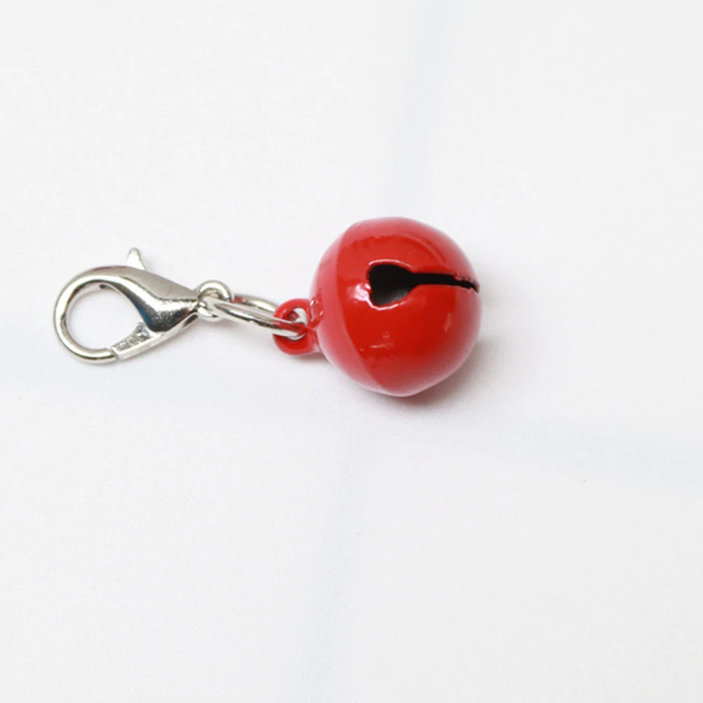 

20 Pcs Pet Collar Bells Colorful Iron Accessories for Dog Cat Collars DIY Hanging Charms Small Fade Resistant Hooks