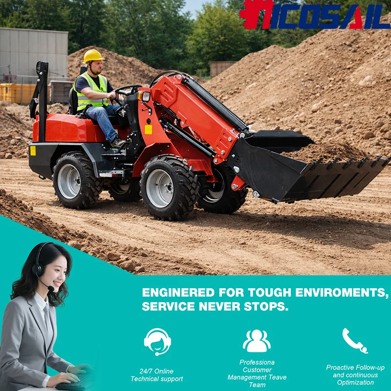 

KZL918 Compact Telescopic Loader CE Certified Multifunctional Mini Loader for Farm Garden and Small Engineering