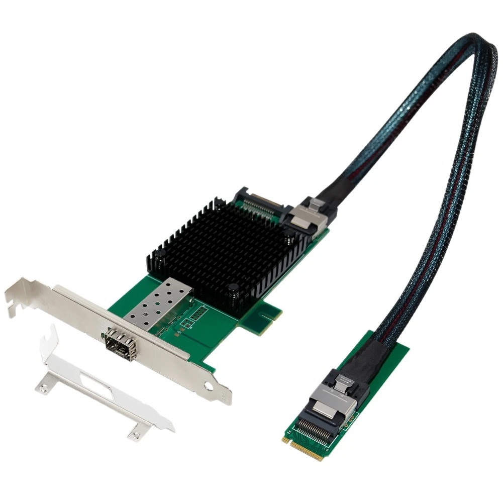 N86R M.2 to 10G Network Card B+M + X520 10G Fiber Optic Industrial Computer Server Network Card JL82599EN Chip
