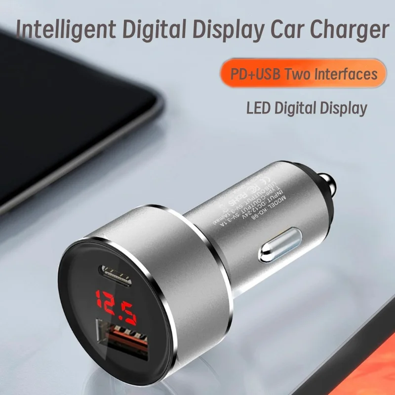 سيارة ولاعة السجائر تحويل المكونات شحن سريع نموذج عالمي #3