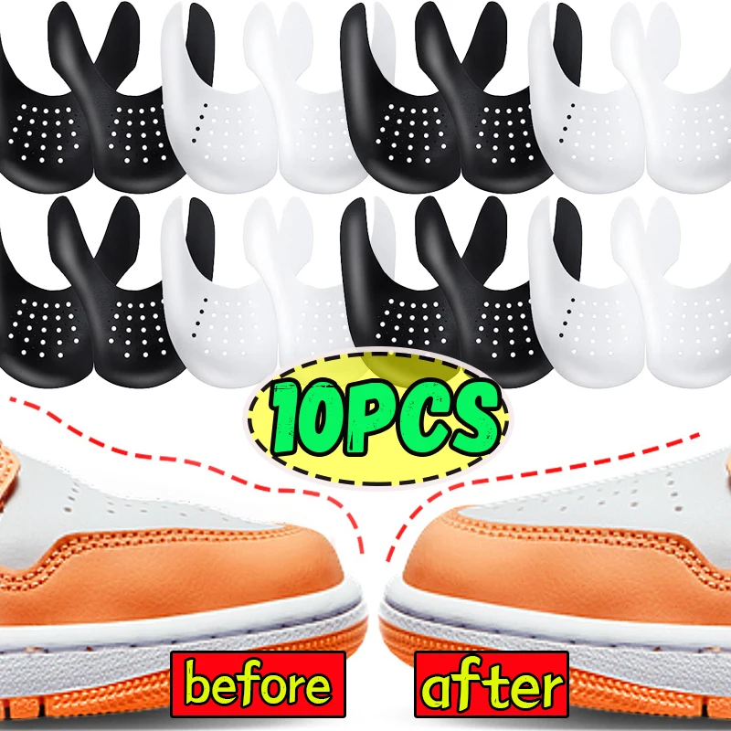 5pairs Crease Protector Shoe Head Stretcher Sneaker Anti Crease Wrinkled Fold Shoe Support Toe Sport Crease Protector Dropship image 3