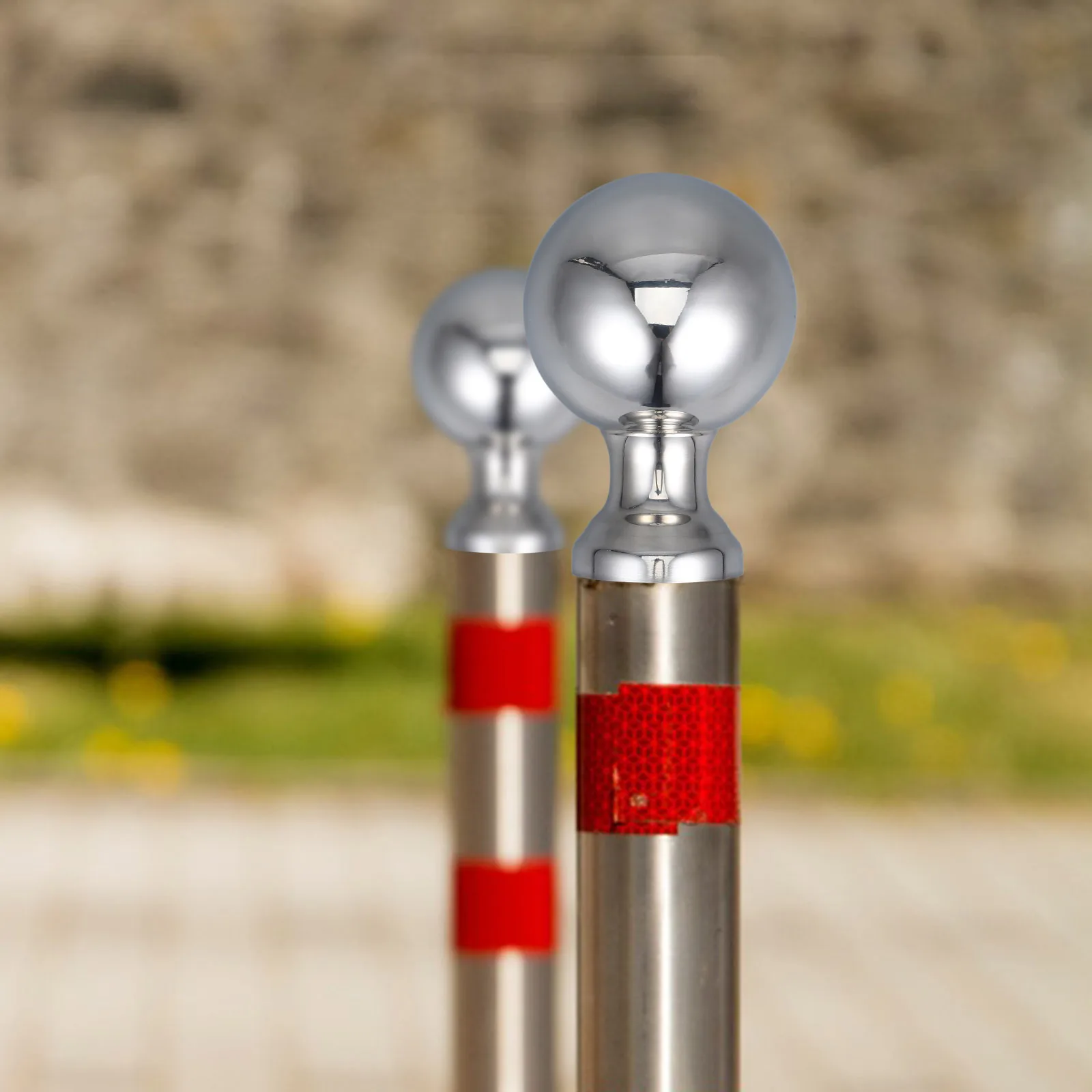 

Stainless Steel Ball Handrail Post Cap Flagpole Finial Ornament Fence Replacements Fittings Deck Rail Banister Stair Railing