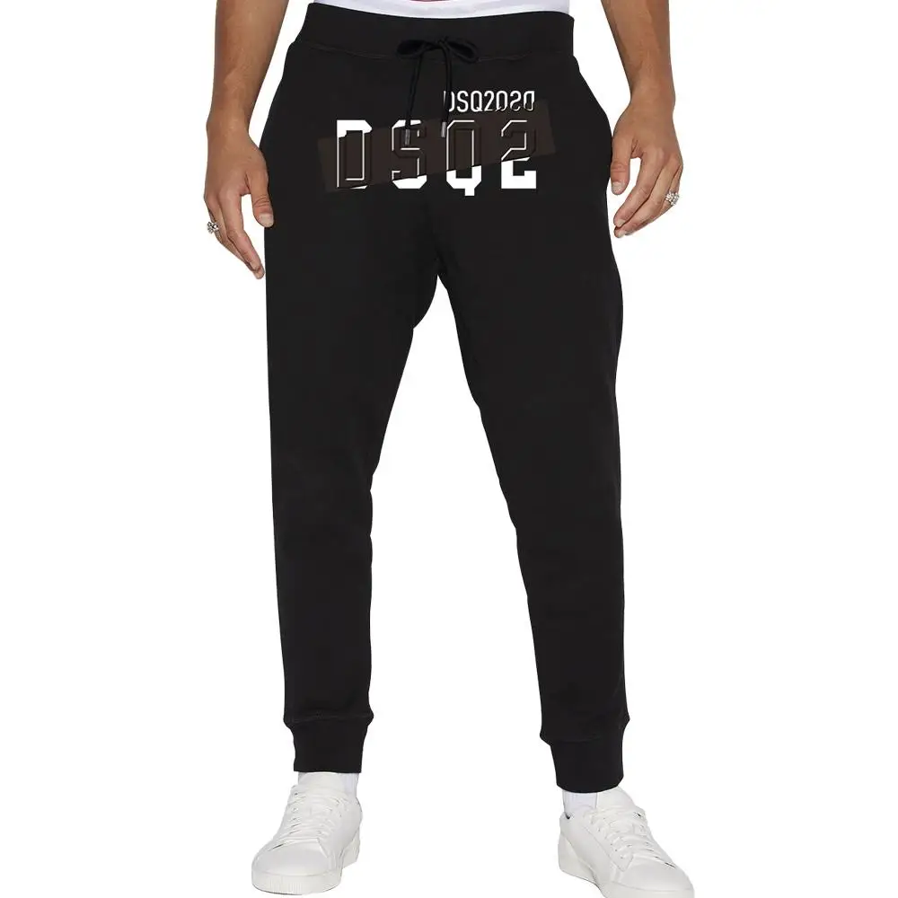 

DSQ2 Новые мужские и женские повседневные спортивные брюки с буквенным принтом и длинными брюками свободного покроя для подростков
