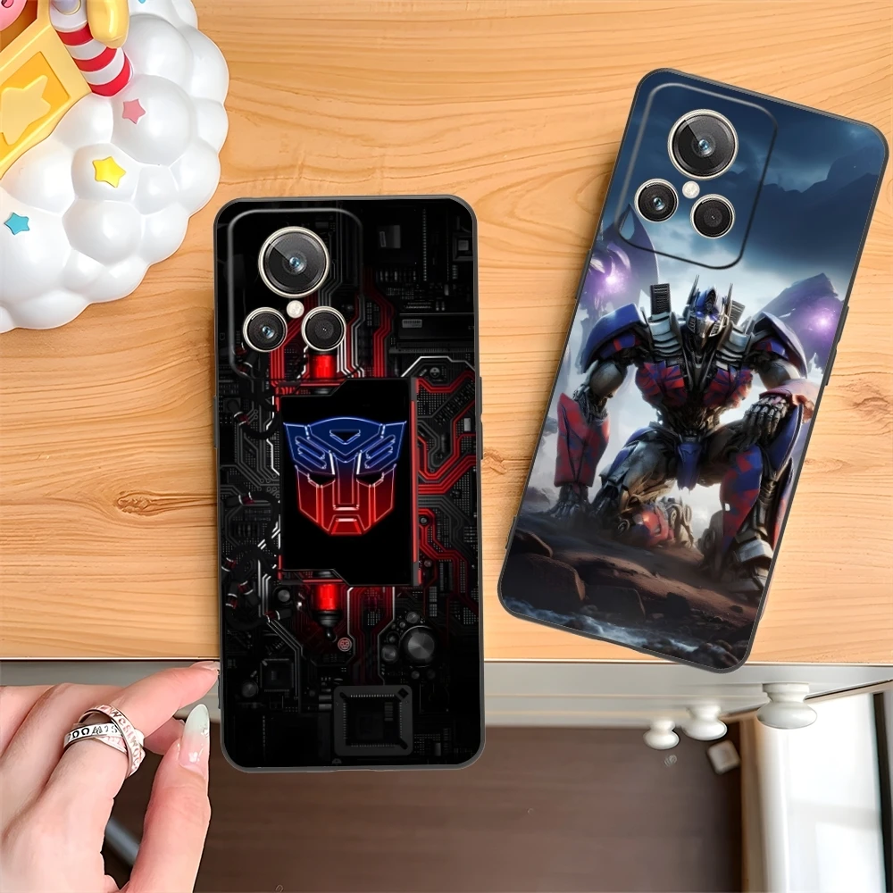 Painting Color O-Optimus Mobile Cell Phone Case for Realme GT 2 9i 8i 7i Pro X50 X2 C35 C21 C20 C11 C3 Black Phone Cover Shell