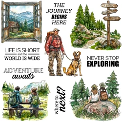 Mangocraft Autumn Days Nature Camping Clear Stamp Summer Autumn DIY Scrapbooking Supplies Silicone Stamps For Card Making Albums